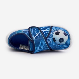 Befado Børne Velcro Hjemmesko 974X312 Blå 1