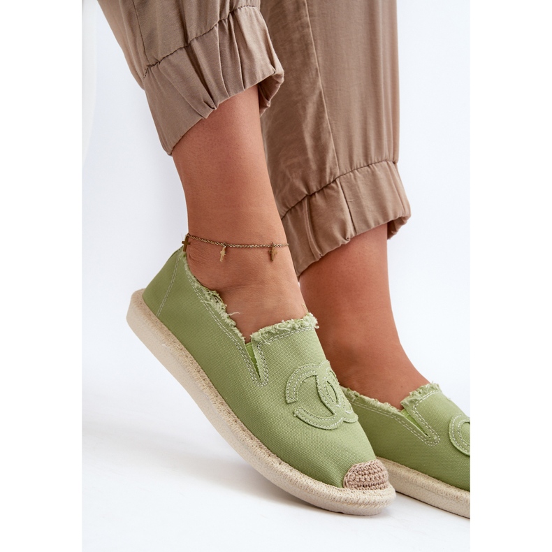 Klassiske espadriller til kvinder Grøn Flaure 1
