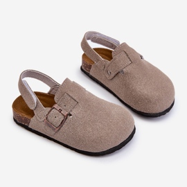 Børneflip-flops på en korkplatform Grå Vulagia 1