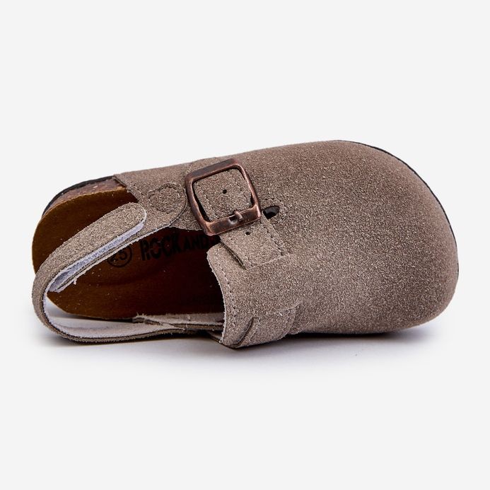 Børneflip-flops på en korkplatform Grå Vulagia 2