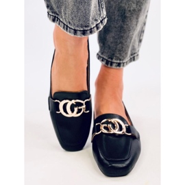 Elisa Black dame loafers sort 1