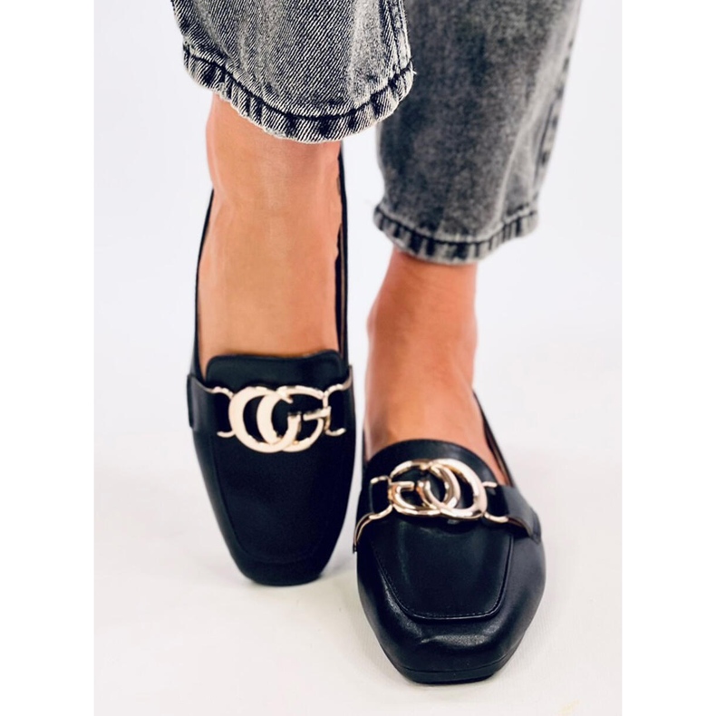 Elisa Black dame loafers sort 1