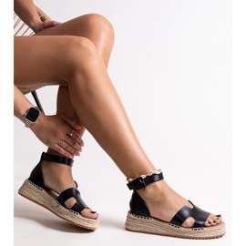 Laurencia sorte kilesandaler 1