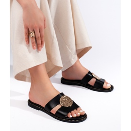 Klassiske sorte flip-flops til kvinder 2