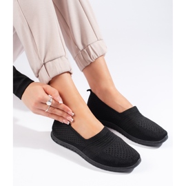 Sorte sports slip-on sko 1