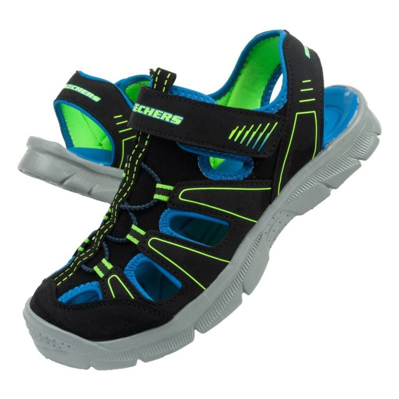 Skechers 406520L/BBLM sandaler sort 1