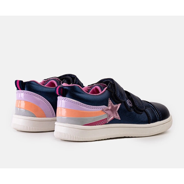 Blå børnesneakers med velcro fra Dahl 1
