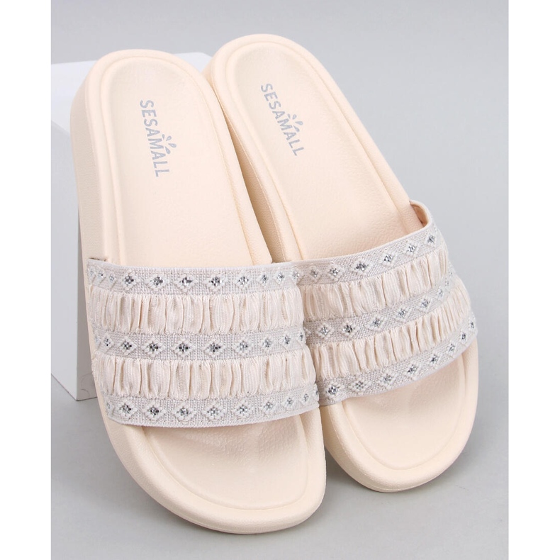 Diakis Beige flip-flops til kvinder 1