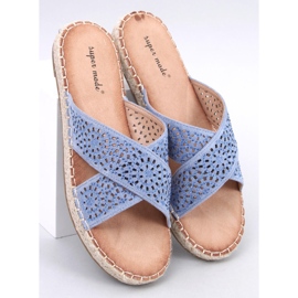 Bakou Blue espadrille flip-flops til kvinder blå 1