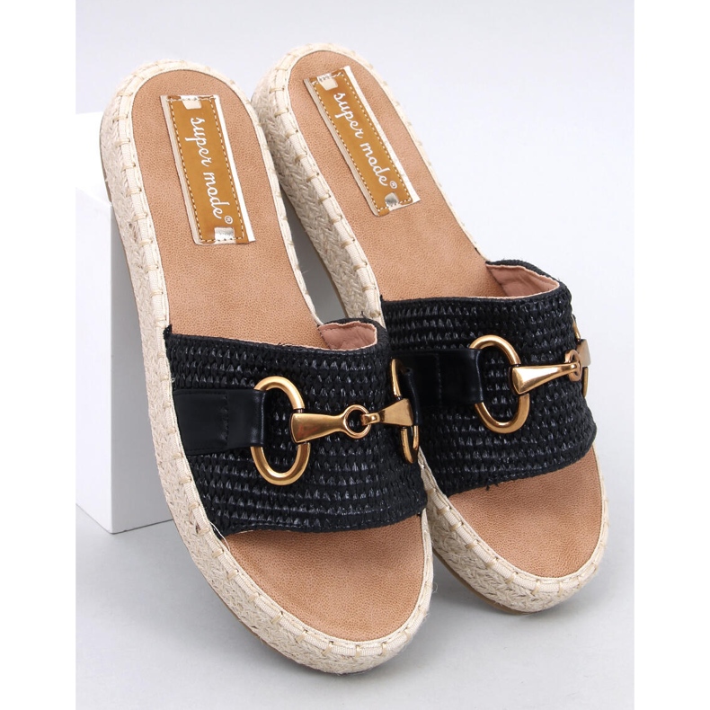 Maters Sorte espadrille flip-flops 1