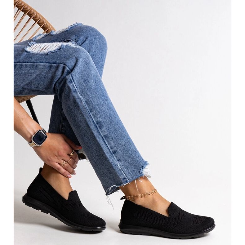 Rahims sorte sneakers med skumsål 1