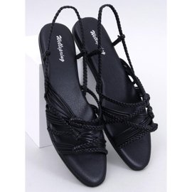 Limbe Black boho stil sandaler sort 1