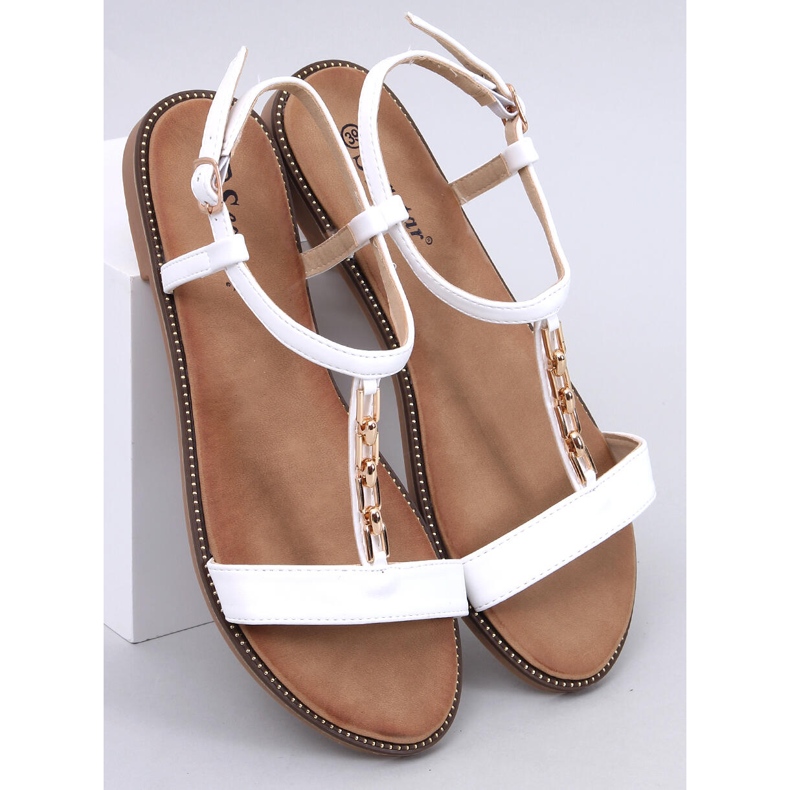 Luzzi White damesandaler hvid 1