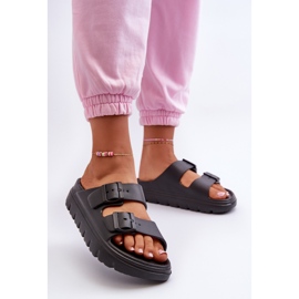 EVento Foam flip-flops til kvinder på Black Melorea Platform sort 2
