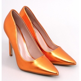 Carra Orange pumps med stilethæl 1
