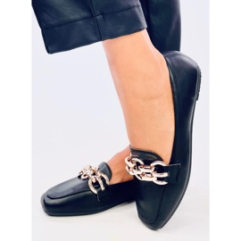 Bianca Black dame loafers sort 2
