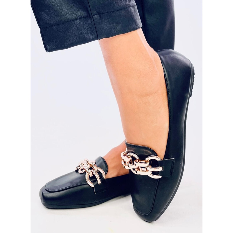 Bianca Black dame loafers sort 2