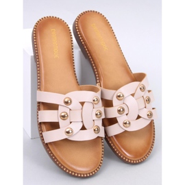 Losilla Beige flip-flops til kvinder 1