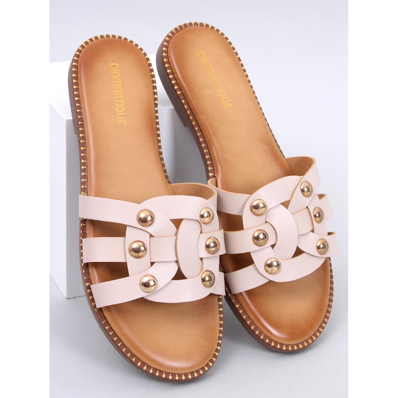 Losilla Beige flip-flops til kvinder 1