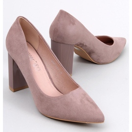 Annette Khaki Hælpumper beige 1