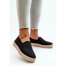 News Kvinders Espadriller På Platform Sort Naloenma 2