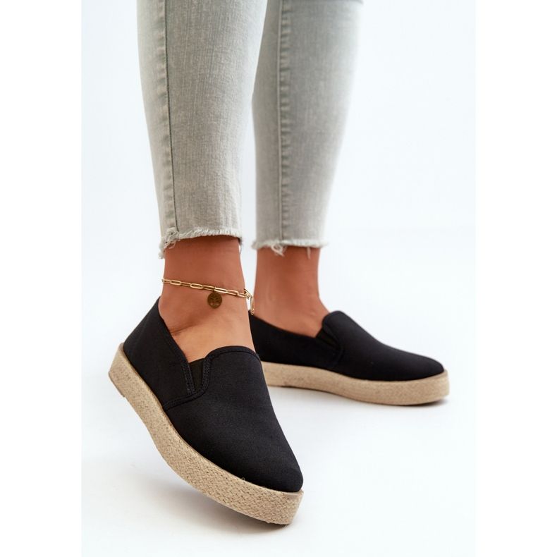 News Kvinders Espadriller På Platform Sort Naloenma 2