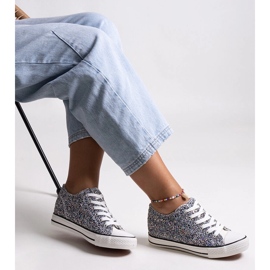Sorte skinnende Jadwa high-top sneakers 1