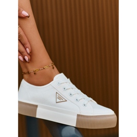Lave sneakers til kvinder, hvid Enalae 1