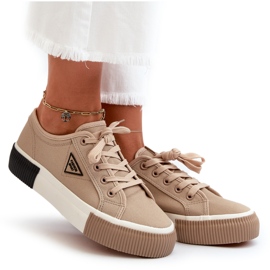Lave sneakers til kvinder Brown Enalae brun 10
