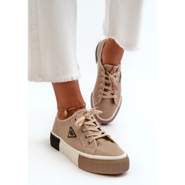 Lave sneakers til kvinder Brown Enalae brun 5
