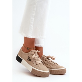 Lave sneakers til kvinder Brown Enalae brun 2