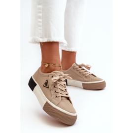 Lave sneakers til kvinder Brown Enalae brun 3