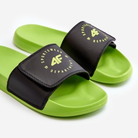 Drenge flip-flops 4FJMM00FFLIM043-72N sort-grøn 1