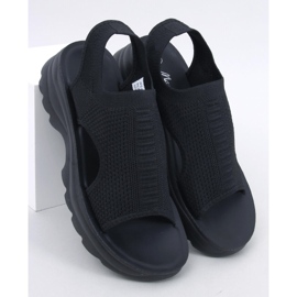 Nicai Black sportssålsandaler sort 1