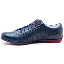 Joker Mænds sko 295J Navy Blue blå 1