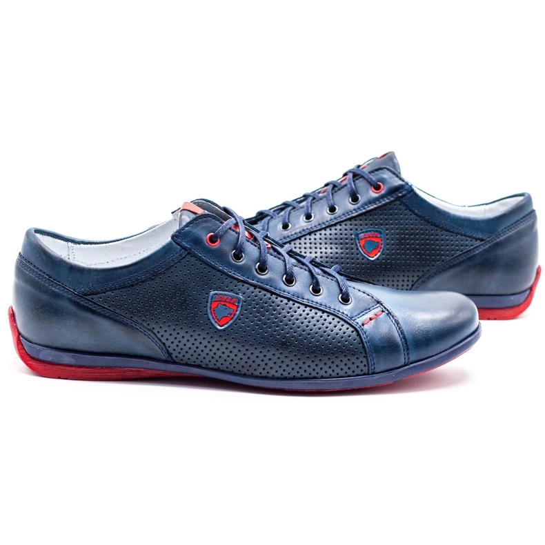 Joker Mænds sko 295J Navy Blue blå 4