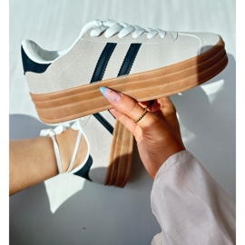Platform sneakers til kvinder Beige og Sort Egelia 2