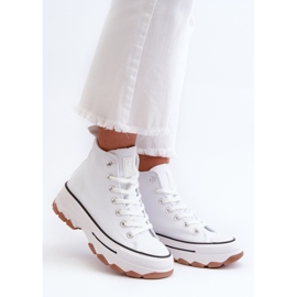 Sneakers med høj platform til kvinder, hvid Valvia 1