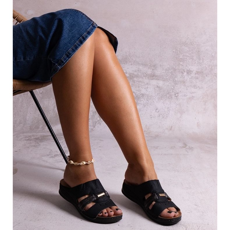 Sorte klassiske Karime flip-flops 1