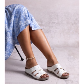 Hvide klassiske Karime flip-flops 2