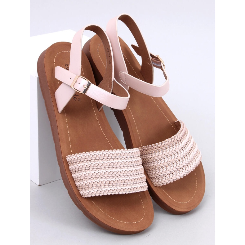 Salinon OFF-WHITE boho stil sandaler beige 1