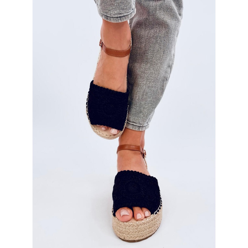 Boho Ingram Sorte espadrillesandaler 1
