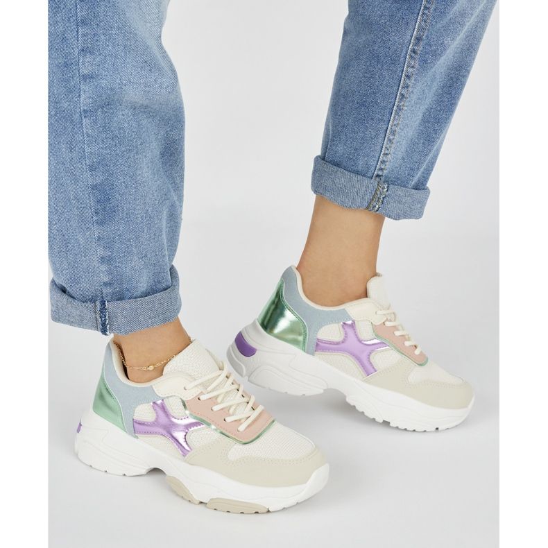 Seastar Flerfarvede sneakers til kvinder beige 2