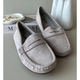 Confly Kvinders ruskind Moccasins Gray Lila Lenvie grå 2