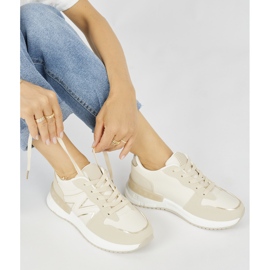 Beige behagelige damesneakers 1