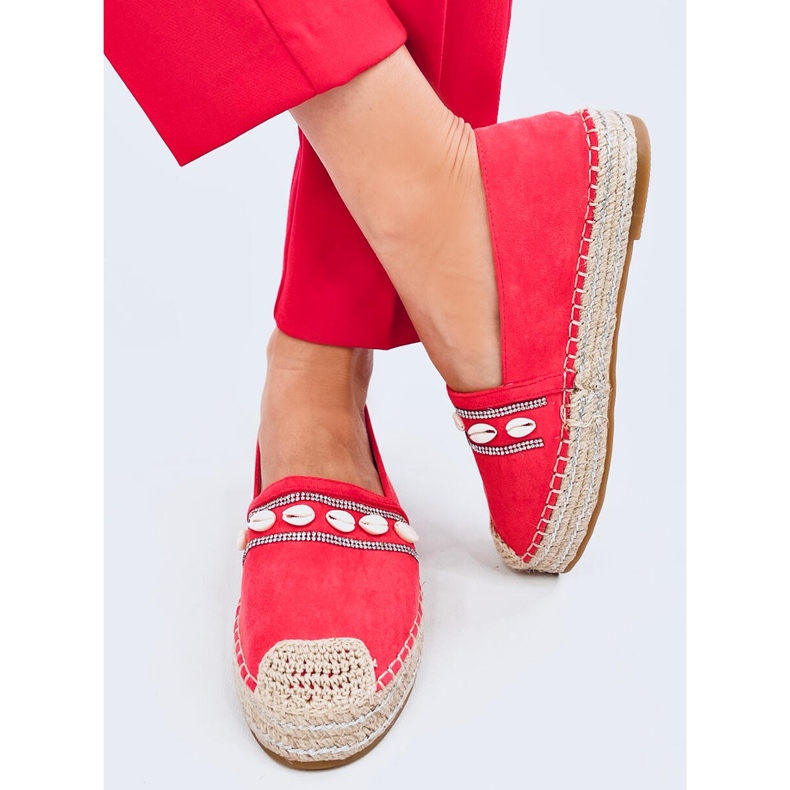 Ocean Orange shell espadriller 1