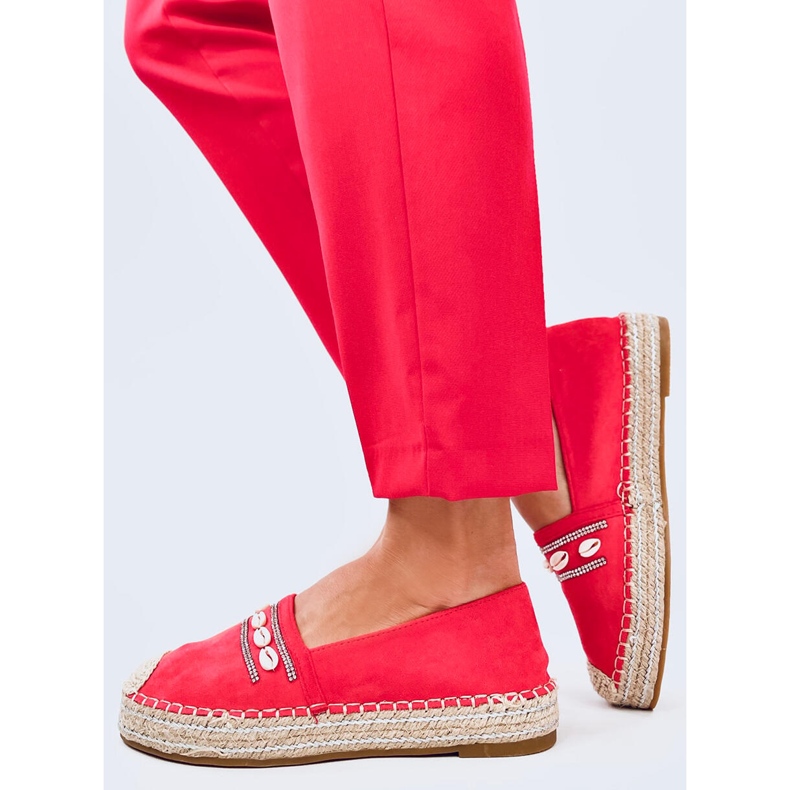 Ocean Orange shell espadriller 2