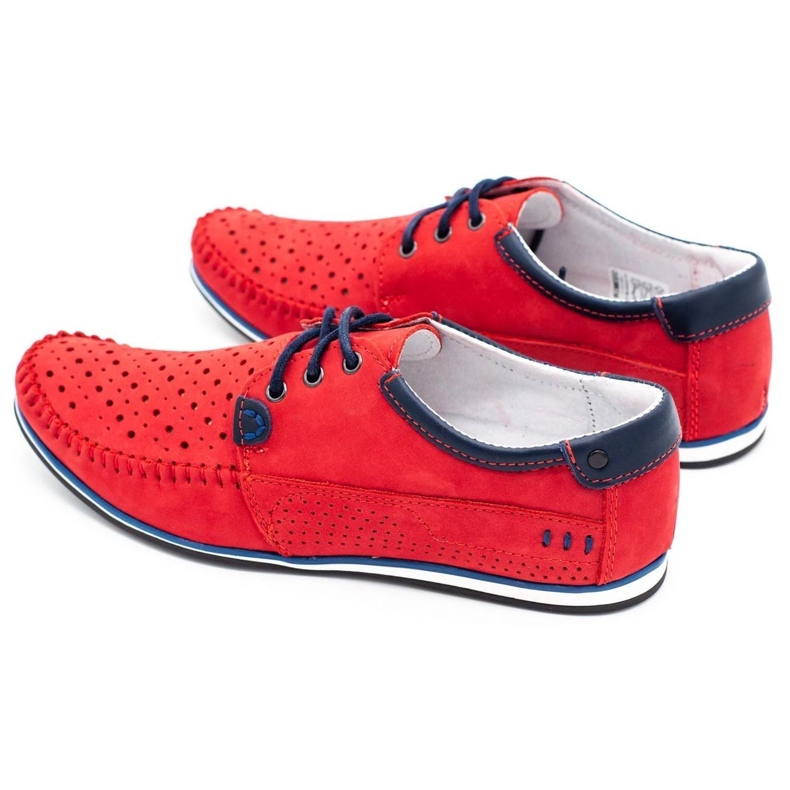 KOMODO Mænds sko loafers 875 år rød 1