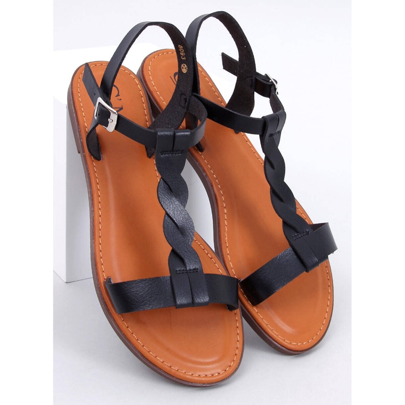 Pourta Black damesandaler sort 1