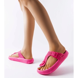 Fuchsia platformssandaler fra Moretti lyserød 1